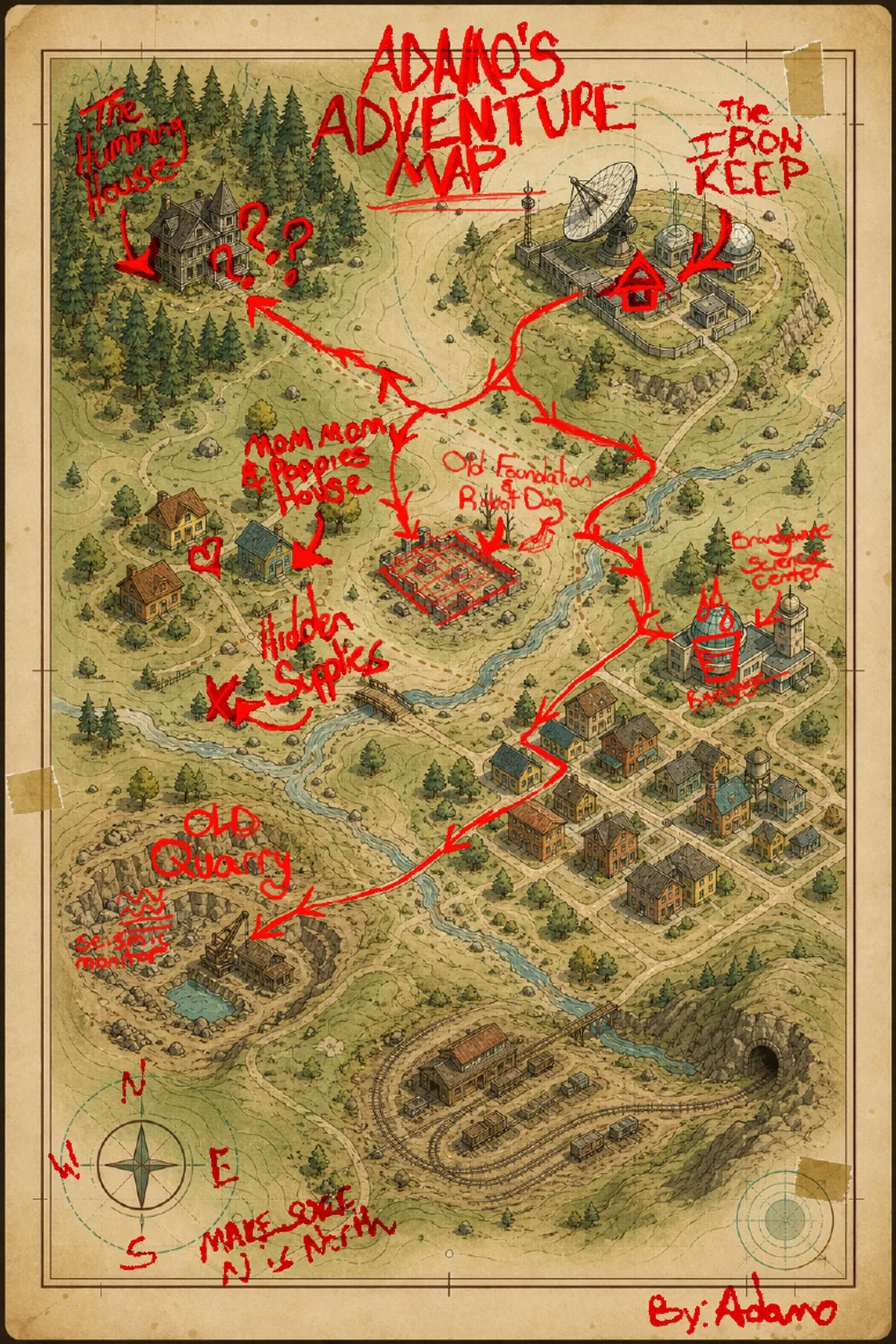 Issue 004 adventure map